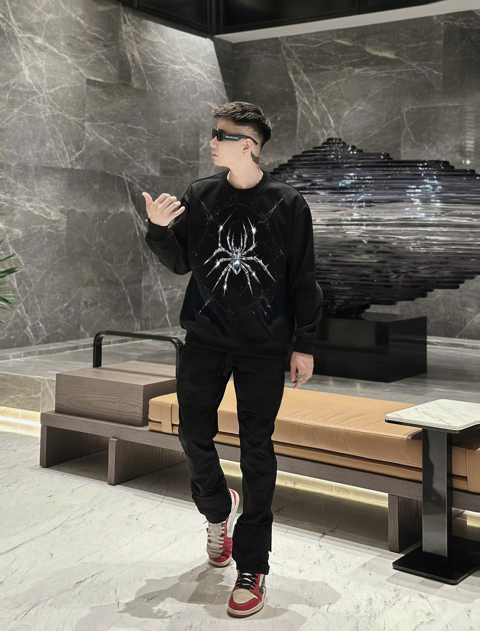Áo Diamond Spider Sweater Sweater